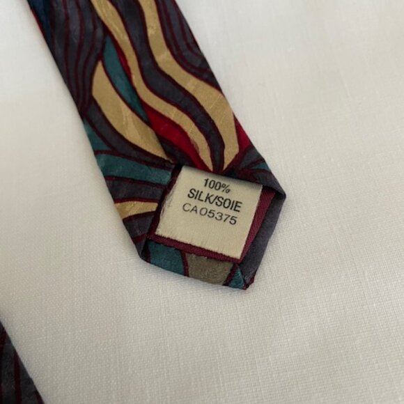 TRADIZIONI Floral Silk Necktie - Picture 4 of 5